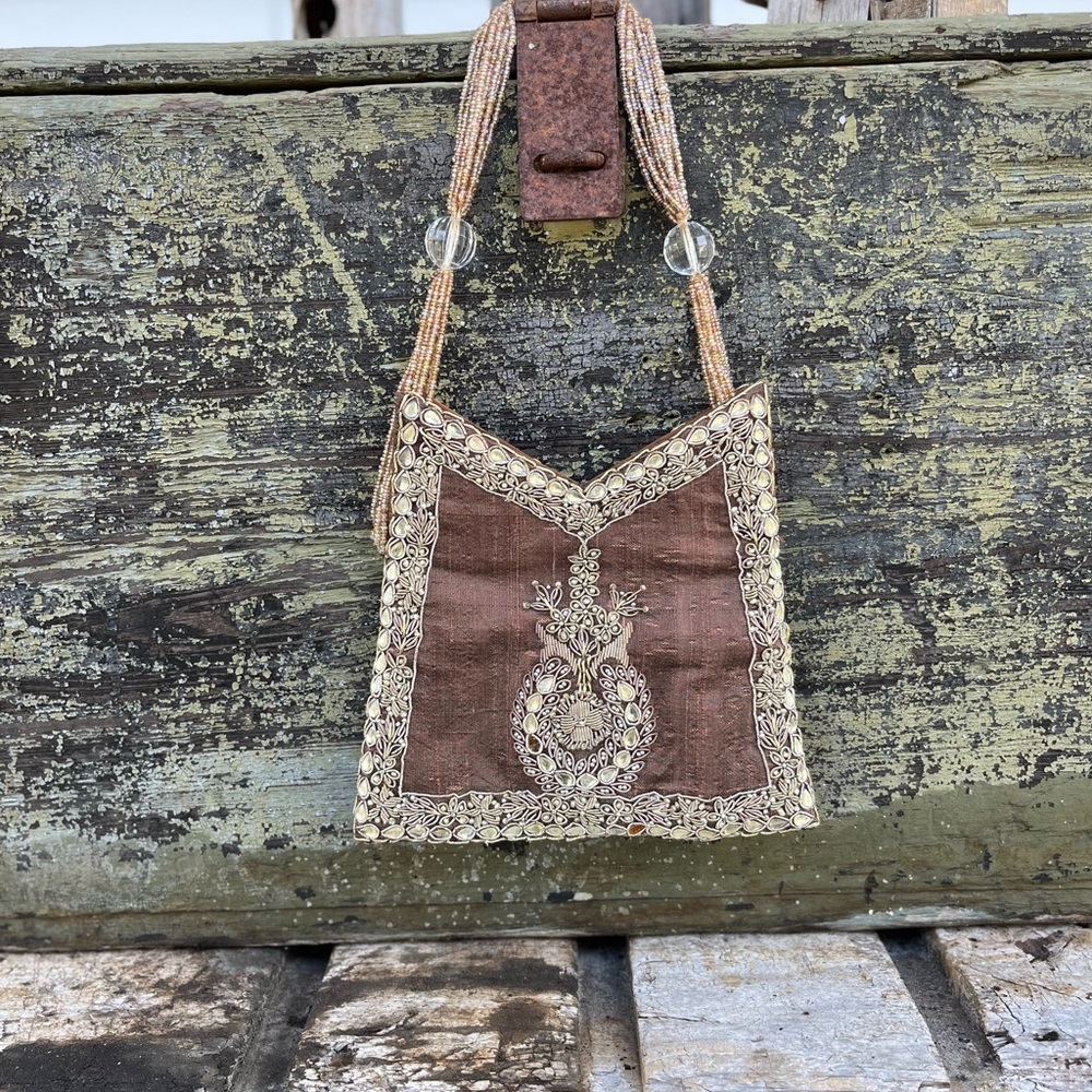 Beaded Purse 100% Silk
